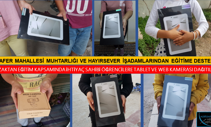 ZAFER MAHALLESİ MUHTARLIĞI VE HAYIRSEVER İŞADAMLARINDAN EĞİTİME DESTEK