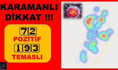 KARAMANLI’DA KORONAVİRÜS VAKA SAYILARI YÜKSELMEYE DEVAM EDİYOR