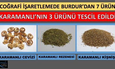 COĞRAFİ İŞARETLEMEDE BURDUR’UN 7 ÜRÜNÜ TESCİL EDİLDİ