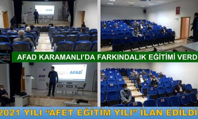 AFAD KARAMANLI’DA FARKINDALIK EĞİTİMİ VERDİ