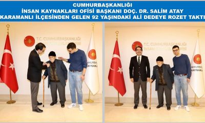 CUMHURBAŞKANLIĞI İNSAN KAYNAKLARI OFİSİ BAŞKANI DOÇ. DR. ATAY ALİ DEVECİ’Yİ KABUL ETTİ