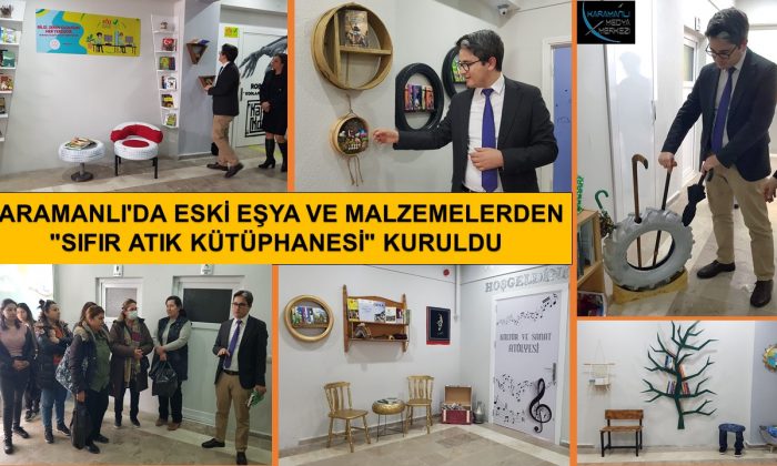 KARAMANLI’DA ESKİ EŞYA VE MALZEMELERDEN “SIFIR ATIK KÜTÜPHANESİ” KURULDU