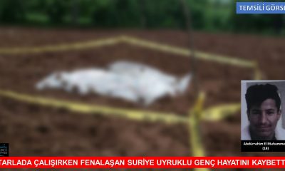 KARAMANLI’DA TARLADA ÇALIŞIRKEN FENALAŞAN SURİYELİ GENÇ ÖLDÜ