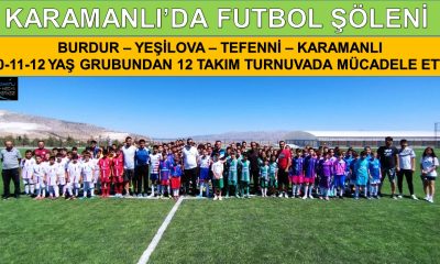 KARAMANLI’DA YILDIZLAR FUTBOL TURNUVASI DÜZENLENDİ