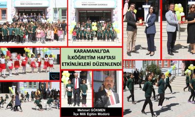 KARAMANLI’DA İLKÖĞRETİM HAFTASI ETKİNLİKLERİ DÜZENLENDİ