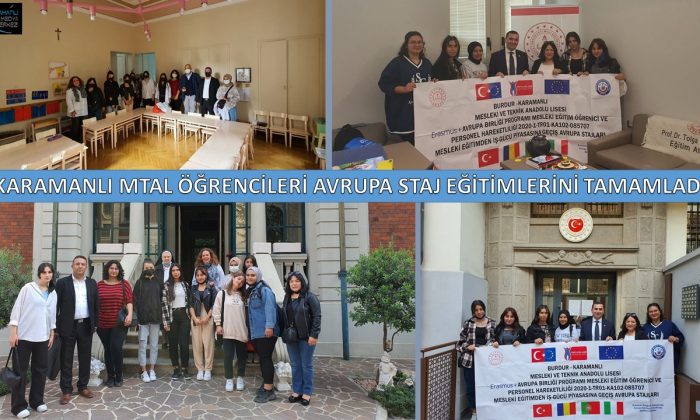 KARAMANLI MTAL ÖĞRENCİLERİ AVRUPA STAJLARINI TAMAMLADI