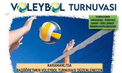 KARAMANLI’DA BAŞÖĞRETMEN VOLEYBOL TURNUVASI DÜZENLENECEK