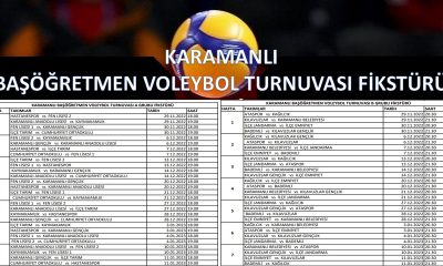 BAŞÖĞRETMEN VOLEYBOL TURNUVASI FİKSTÜRÜ BELLİ OLDU