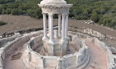 KİBYRA ANTİK KENTİNİN GÖRKEMLİ ÇEŞMESİ AYAĞA KALDIRILDI