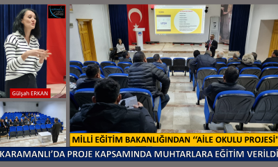 KARAMANLI’DA “AİLE OKULU PROJESİ” KAPSAMINDA MUHTARLARA EĞİTİM VERİLDİ