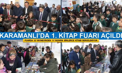 KARAMANLI’DA 1. KİTAP FUARI AÇILDI