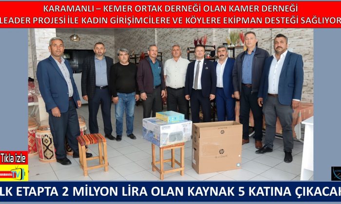 KAMER DERNEĞİNDEN KADIN KOOPERATİFLERİNE VE KÖY MUHTARLARINA DESTEK – VİDEO HABER