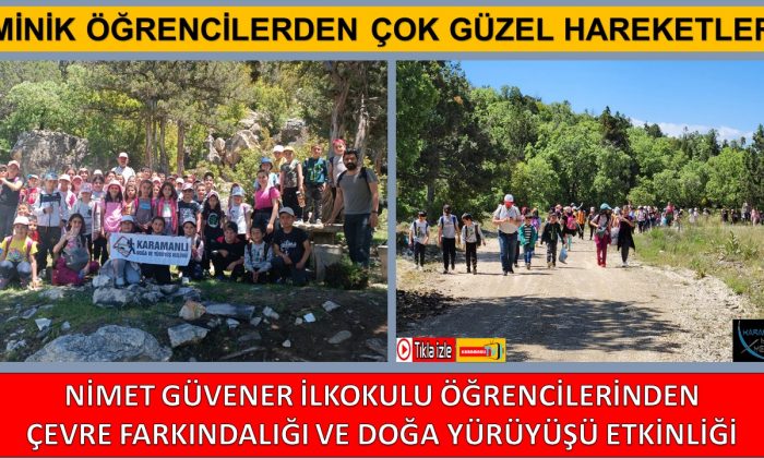 NİMET GÜVENER İLKOKULU ÖĞRENCİLERİNDEN DOĞA YÜRÜYÜŞÜ – VİDEO HABER