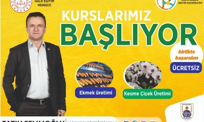 KARAMANLI’DA EKMEK VE ÇİÇEK ÜRETİM KURSLARI BAŞLIYOR