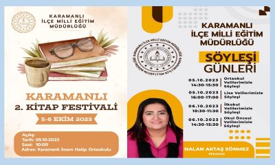 KARAMANLI 2. KİTAP FUARI 5-6 EKİM TARİHLERİNDE AÇILACAK