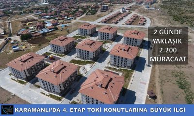 KARAMANLI’DA 4. ETAP TOKİ KONUTLARINA BÜYÜK İLGİ