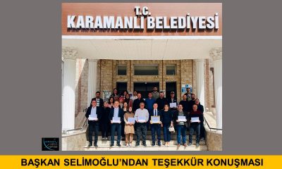 BAŞKAN SELİMOĞLU’NDAN TEŞEKKÜR KONUŞMASI