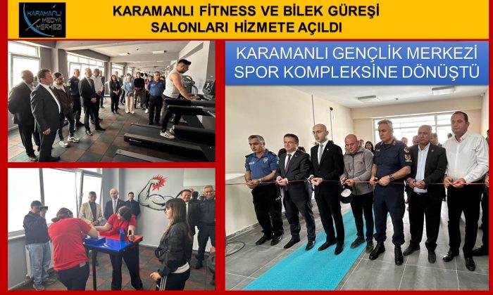 KARAMANLI FİTNESS VE BİLEK GÜREŞİ SALONLARI HİZMETE AÇILDI-VİDEO HABER