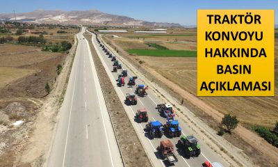 TRAKTÖR KONYOYU HAKKINDA BASIN AÇIKLAMASI