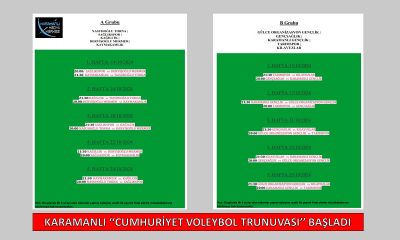KARAMANLI ”CUMHURİYET” VOLEYBOL TURNUVASI BAŞLADI