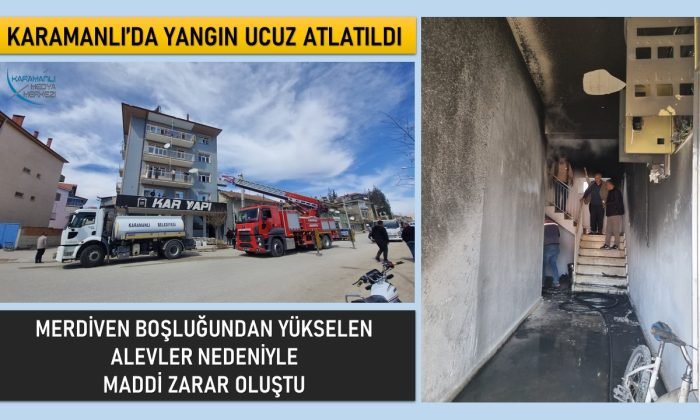 KARAMANLI’DA YANGIN UCUZ ATLATILDI
