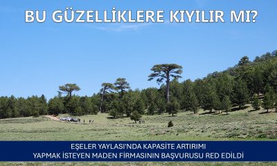 EŞELER YAYLASI’NDA KAPASİTE ARTIRIMI YAPMAK İSTEYEN MADEN FİRMASININ BAŞVURUSU RED EDİLDİ