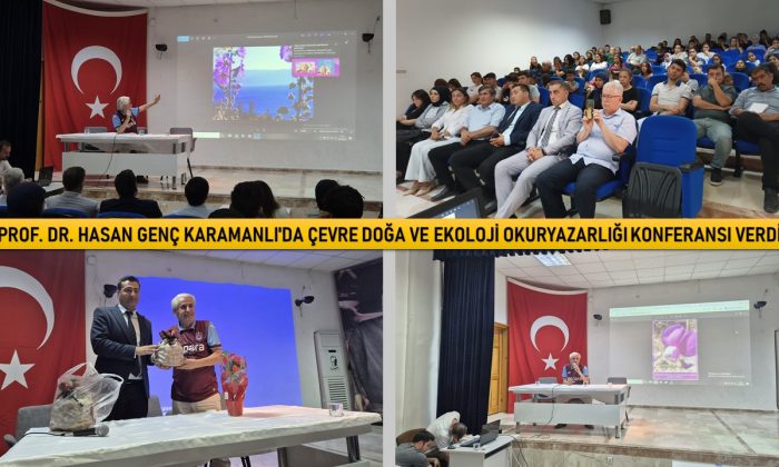 KARAMANLI’DA ÇEVRE, DOĞA VE EKOLOJİ OKURYAZARLIĞI KONFERANSI VERİLDİ