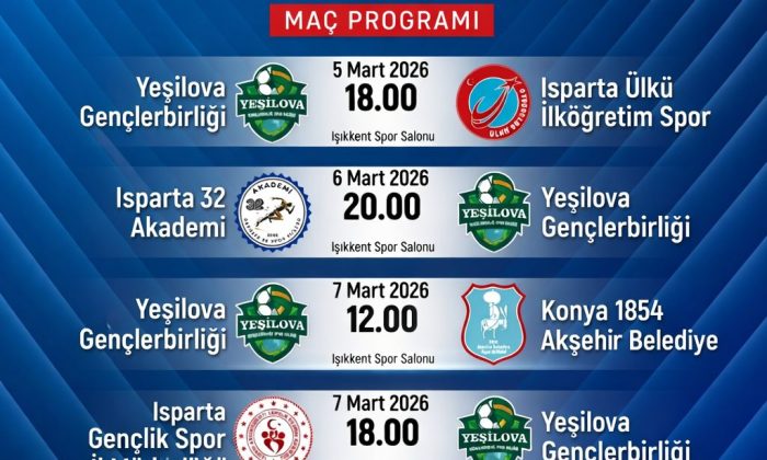 YEŞİLOVA GENÇLERBİRLİĞİ VOLEYBOL TAKIMI BÖLGESEL LİGDE MÜCADELE EDECEK