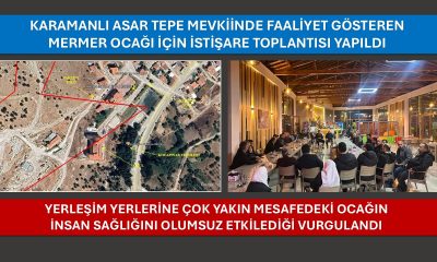 KARAMANLI’DA İLÇE YAKININDA FAALİYET GÖSTEREN MERMER OCAĞI İÇİN İSTİŞARE TOPLANTISI YAPILDI