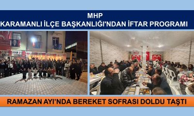 MHP KARAMANLI İLÇE BAŞKANLIĞI’NDAN İFTAR PROGRAMI