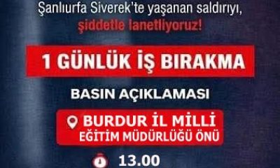 KARAMANLI TÜRK EĞİTİM SENDİKASINDAN 1 GÜNLÜK İŞ BIRAKMA PROTESTOSU
