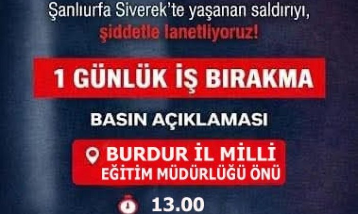 KARAMANLI TÜRK EĞİTİM SENDİKASINDAN 1 GÜNLÜK İŞ BIRAKMA PROTESTOSU