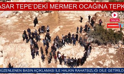 KARAMANLI’DA MERMER OCAĞINA TEPKİ İÇİN BASIN AÇIKLAMASI YAPILDI – VİDEO HABER