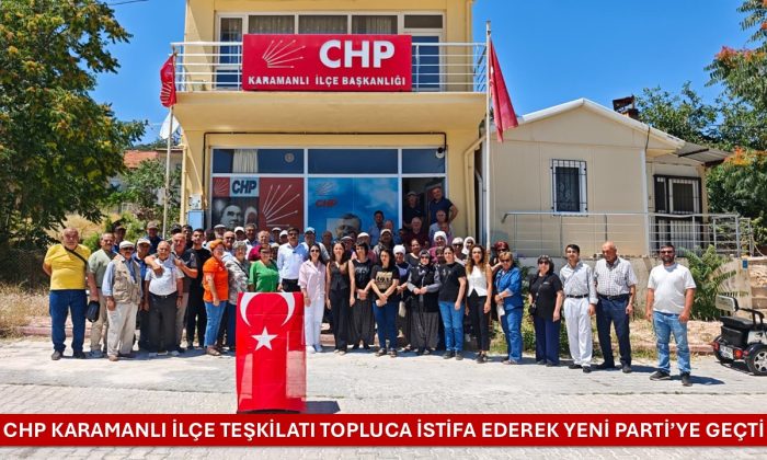 CHP KARAMANLI İLÇE TEŞKİLATINDA TOPLU İSTİFA – VİDEO HABER